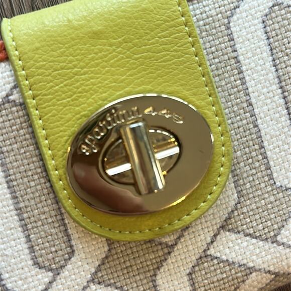 Spartina 449 Wallet with Lime and Tangerine Trim - Picture 2 of 7